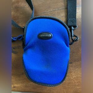 Camera bag case padded zipper close for small camera with removable strap 3” x 5